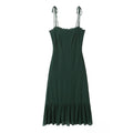 Summer Women Clothing Solid Color Backless Dress Midi Dress by Ragazza