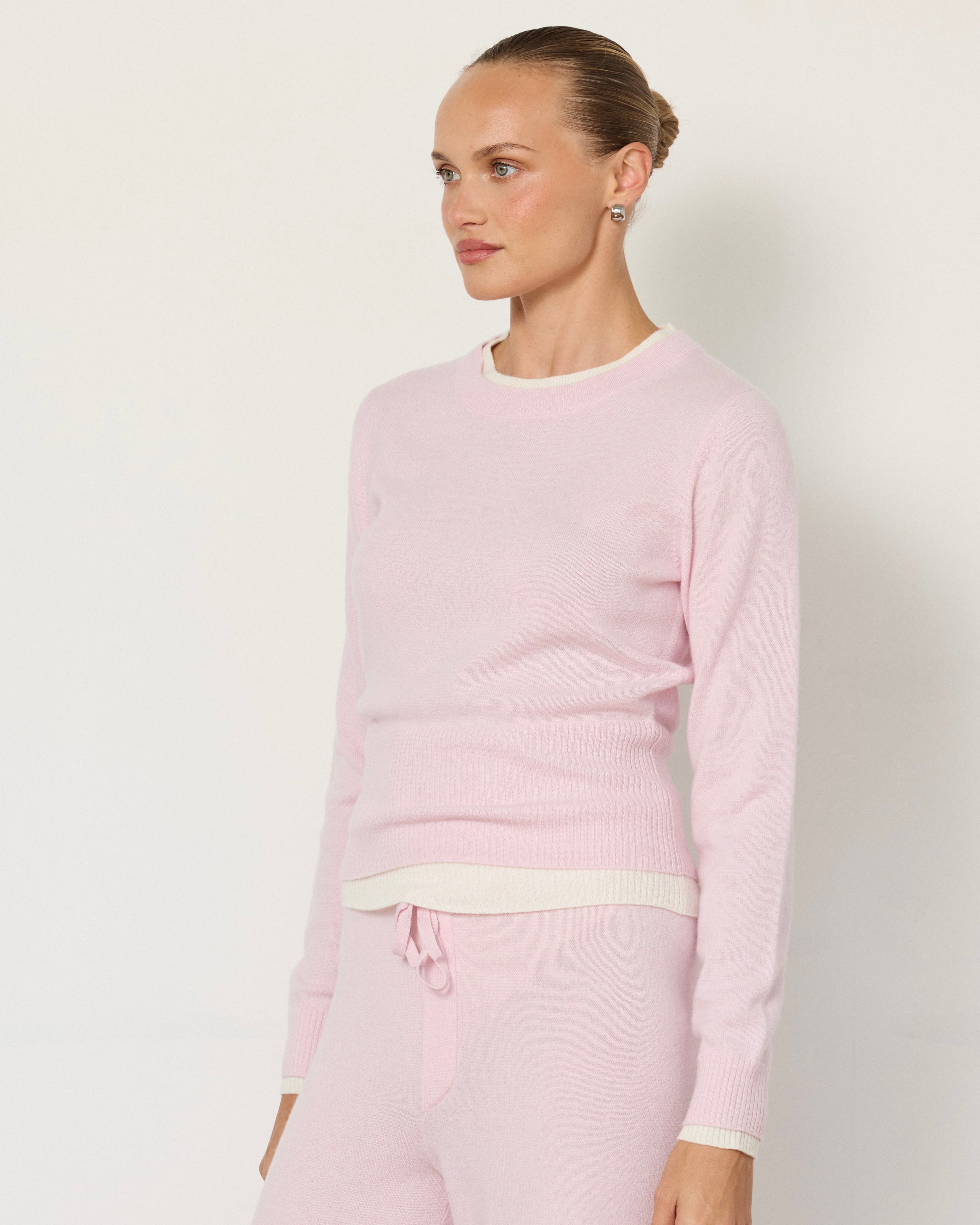 Tove Layered Cashmere Crewneck by Artless Forever