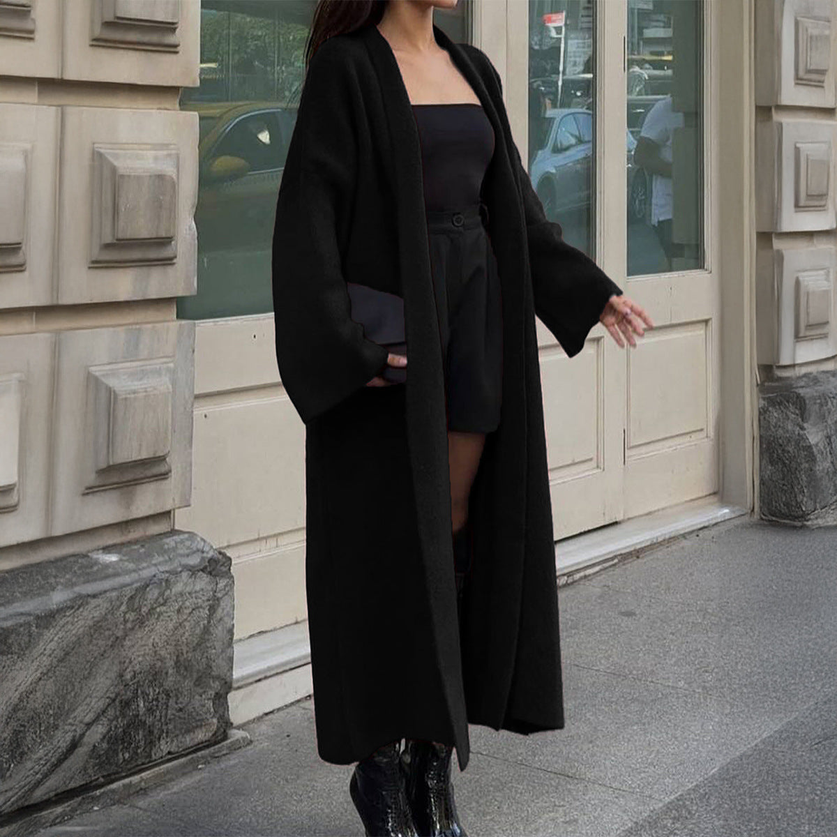 Long Sleeve Wool Overcoat Trench Coat Sweaters Women Clothing Autumn Winter by Wanita Store