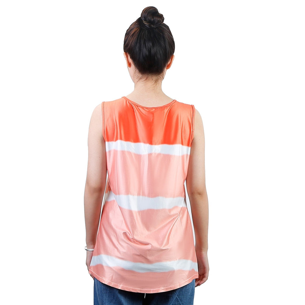 Women Tie-dye Sleeveless Tank Tops Summer Loose T Shirts Tops Button Down Shirts Vest Blouse Plus Size by GBruno Store