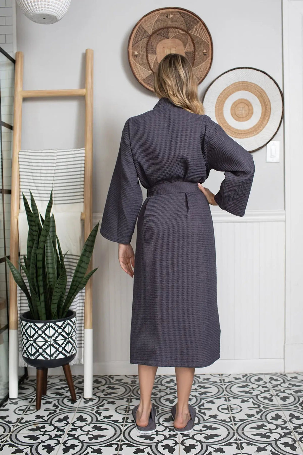 Waffle Robe Womens – Lightweight, Quick-Dry Spa Comfort by Lotus Linen