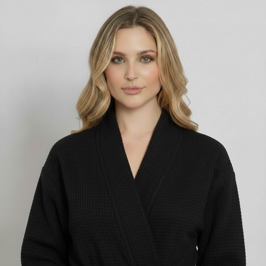 Waffle Robe Womens – Lightweight, Quick-Dry Spa Comfort by Lotus Linen