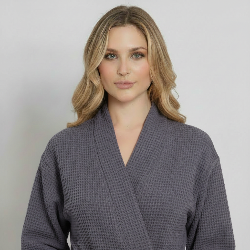 Waffle Robe Womens – Lightweight, Quick-Dry Spa Comfort by Lotus Linen