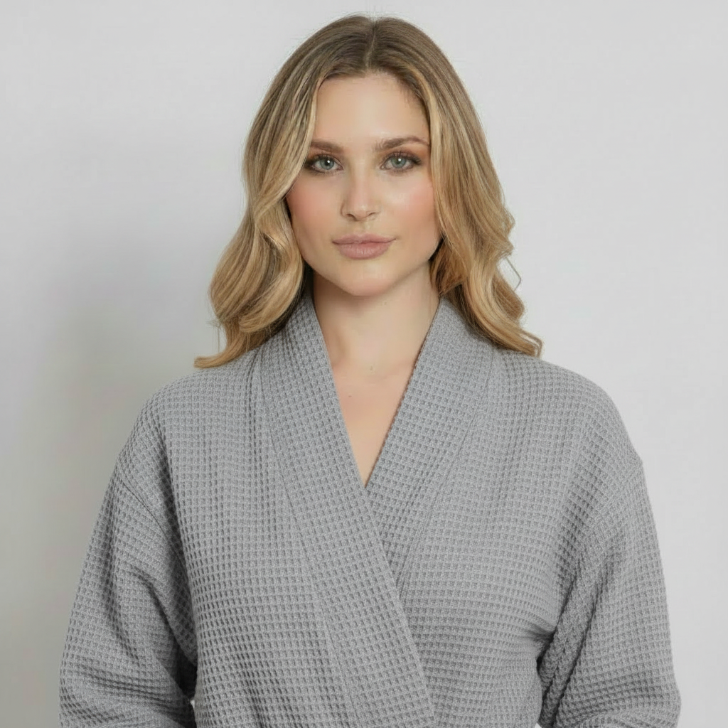 Waffle Robe Womens – Lightweight, Quick-Dry Spa Comfort by Lotus Linen