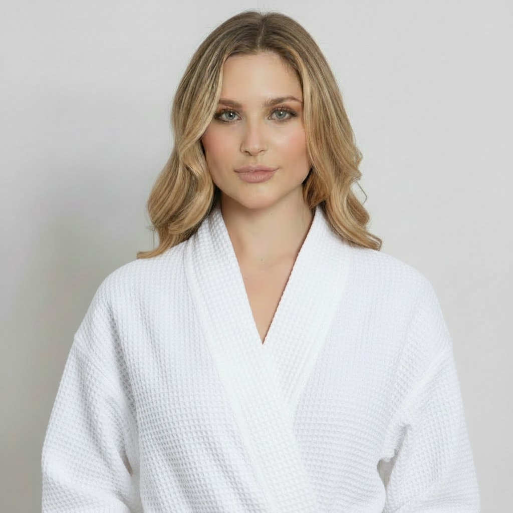 Waffle Robe Womens – Lightweight, Quick-Dry Spa Comfort by Lotus Linen