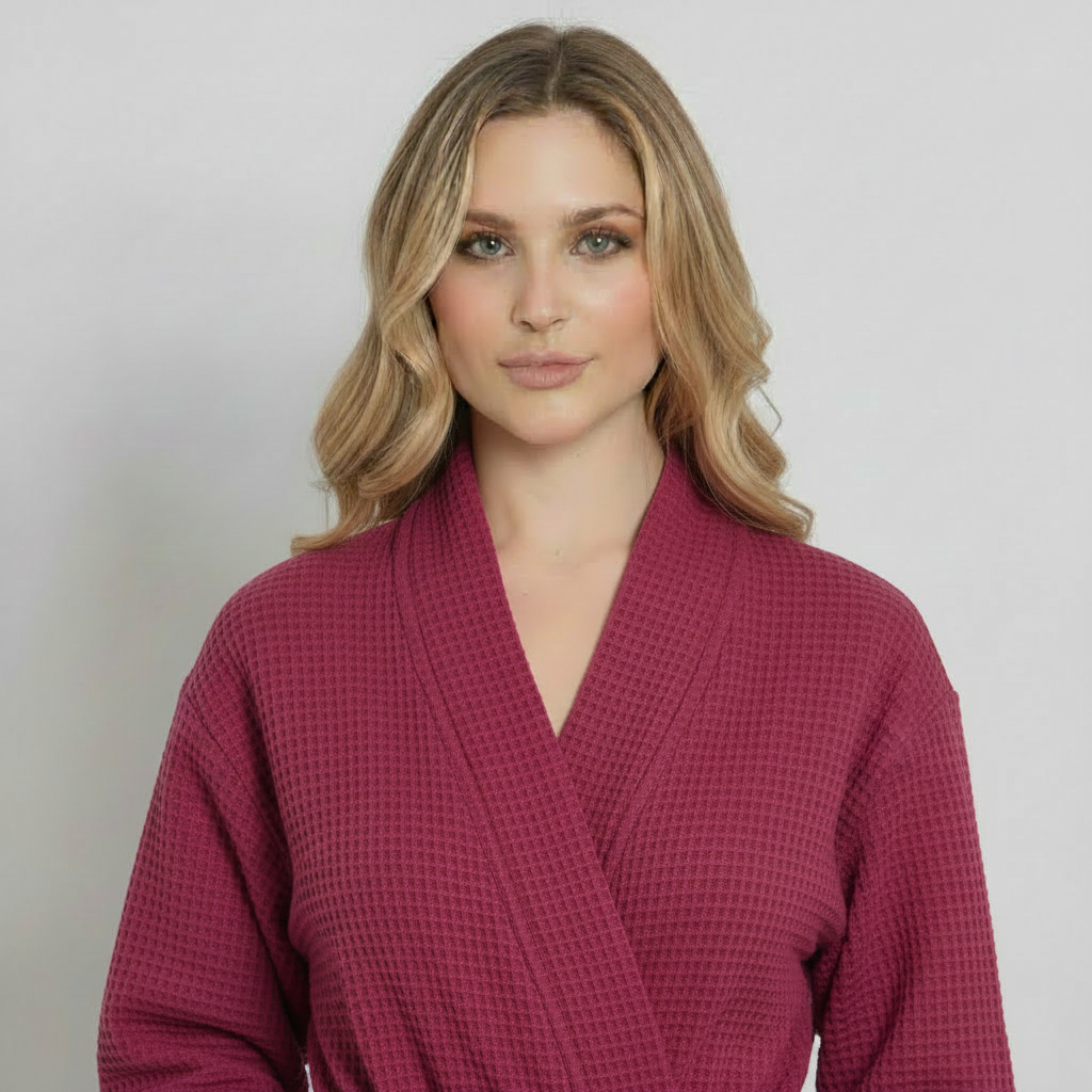 Waffle Robe Womens – Lightweight, Quick-Dry Spa Comfort by Lotus Linen