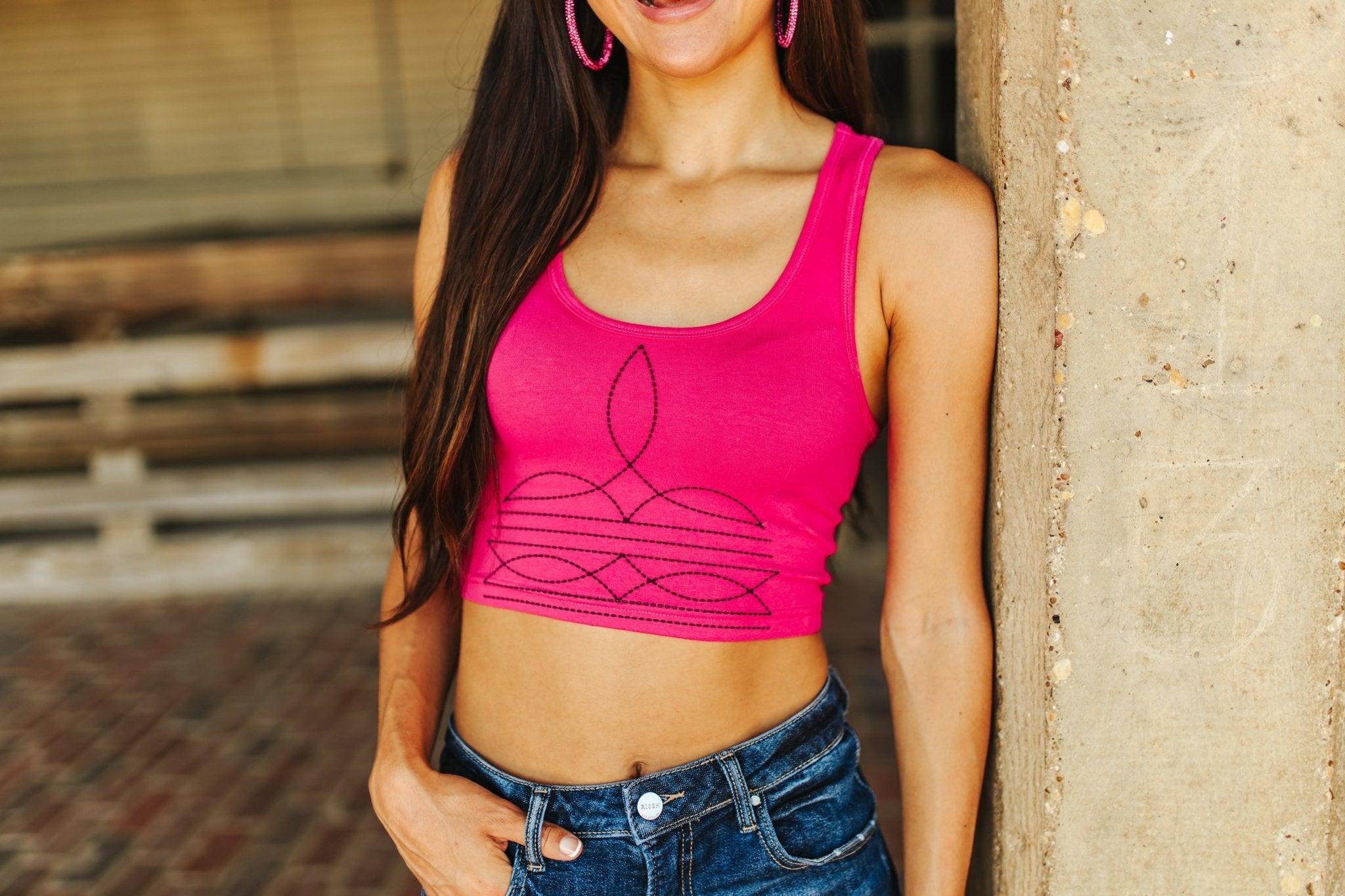 The Original, Viral Boot Stitch Western Tank Top by Wild Junkie