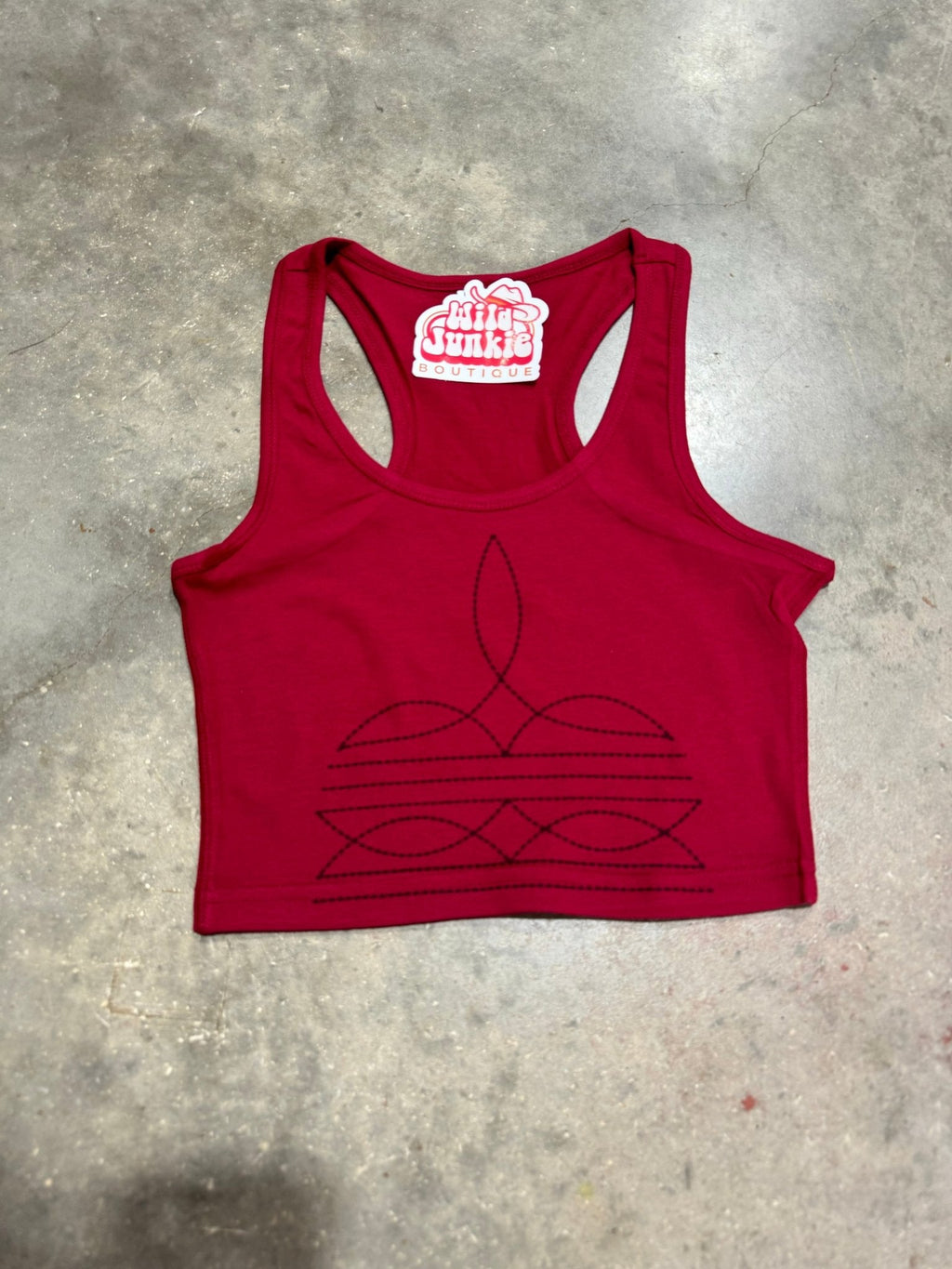 The Original, Viral Boot Stitch Western Tank Top by Wild Junkie